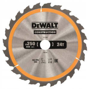 Piła Tarczowa Do Drewna 250/30mm, 48 Zębów Dewalt