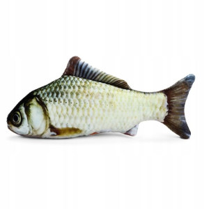 Płoć płotka Zabawka dla KOTA 20CM ryba pluszak