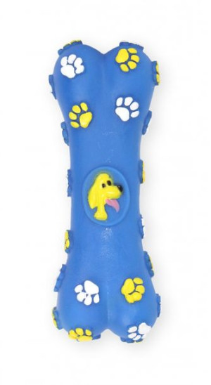 PET NOVA Zabawka dla Psa Kość Łapki 15cm Niebieska