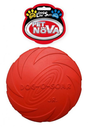 Pet Nova Dysk Gumowy Frisbee Czerwony 15 Cm