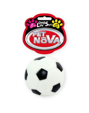 Piłka futbolowa zabawka piszcząca dla psa 7 cm