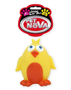 PET NOVA Zabawka dla psa kurczak z dźwiękiem 10cm