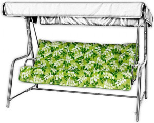 Poduszki na huśtawkę ogrodową FLORA 150 cm 575