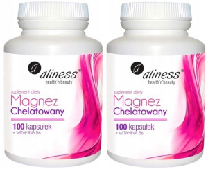 Aliness MAGNEZ CHELATOWANY + Witamina B6 2x100k.