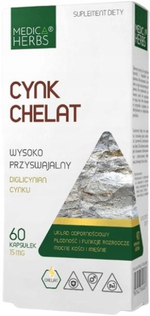 Medica Herbs CYNK CHELAT diglicynian PRZYSWAJALNY