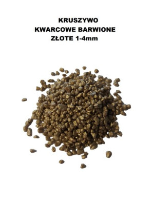 Kruszywo Kwarcowe Barwione 1-4mm Złoty 100g Techniart