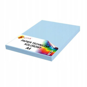 Papier techniczny A4 160g niebieski pastel 50 ark