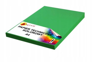Papier techniczny A4 160g zielony intensywny 50ark