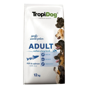 TROPIDOG PREMIUM Adult Medium & Large Salmon & Rice 12kg