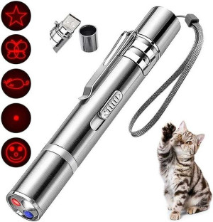 3w1 Wskaźnik laserowy dla kota USB latarka UV