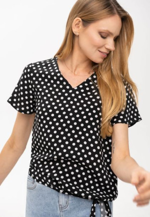 Bluzka damska w grochy K-TERESA 4XL