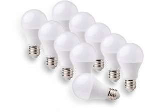 10x Żarówka LED E27 10W 900lm 3000K Biała Ciepła