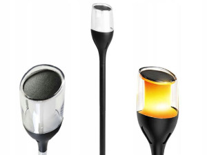 Lampa Solarna Wbijana Ogrodowa Pochodnia Płomień