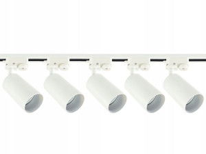 5x Lampa szynowa LED Spot Reflektor Tuba GU10 2m