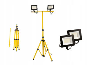 Naświetlacz halogen lampa LED 2x 20W + statyw