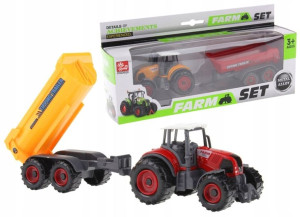 Traktor Ciągnik z Przyczepą Wywrotka Przyczepa