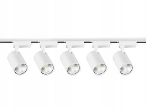 Zestaw szynowy 5x Reflektor COB LED 6000K Szyna 2m