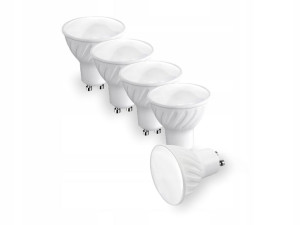 5x żarówka LED GU10 8W 6000K biała zimna CW 750lm