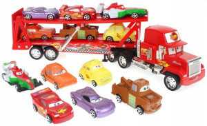 Laweta Duża Maniek 6 Autek Samochód Tir Cars Auta