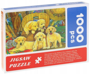 Puzzle 1000 el. Labradory Psy Pieski Szczeniaki