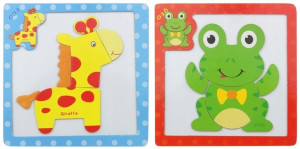 Układanka Magnetyczna Tablica Puzzle Zwierzęta