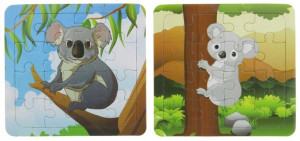 Układanka Puzzle 16 el. Misie Koala Kolorowanka
