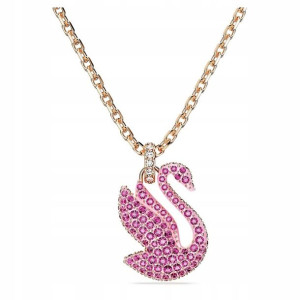 SWAROVSKI - Naszyjnik Iconic Swan Pink ROS
