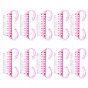 10x Szczoteczka do paznokci manicure pyłu z rączką