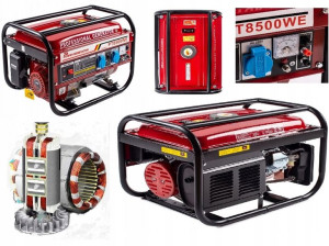 Agregat Prądotwórczy Prądu 3000w 6,5km Avr Miedź