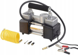 Kompresor Samochodowy Dwutłokowy Sprężarka 12V 240