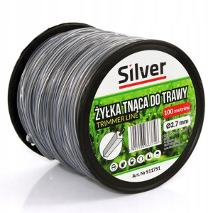 Żyłka tnąca Silver S11751 2,7mm 100m kwadrat