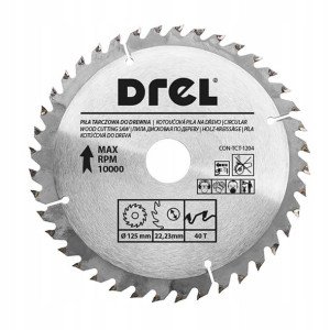 Piła tarczowa do drewna 125 mm x 40 T CON-TCT-1204