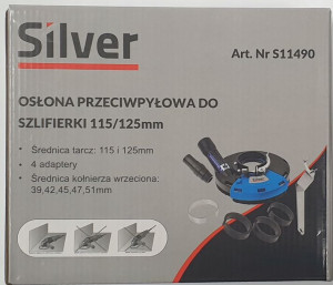 Osłona przeciwpyłowa odsysajaca do szlifierki 115-