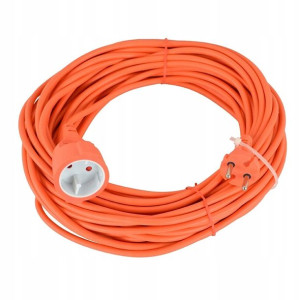 Przedłużacz ogrodowy pomarańczowy 10 m, 2 x 1 mm2