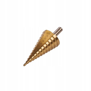 Wiertło stopniowane, zwój prosty 4-30 x 2mm Verkat