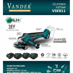 Szlifierka kątowa VANDER VSK811
