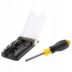 Wkrętak multibit + bity 34 cz. w pudełku STANLEY