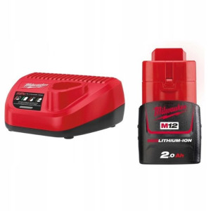Zestaw M12NRG-201 /ładowarka+akum/Milwaukee/do kur