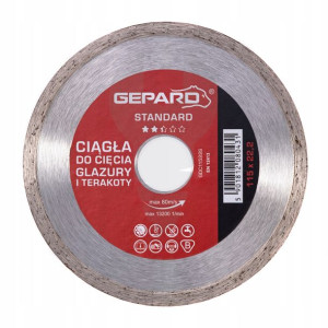 Tarcza diamentowa ciągła 115 mm STANDARD GEPARD