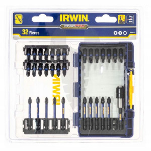 Zestaw Bitów Końcówek Udarowych 32el Irwin