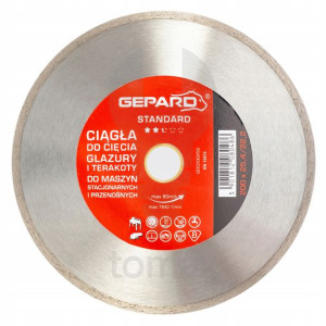Tarcza diamentowa ciągła 200 mm STANDARD GEPARD