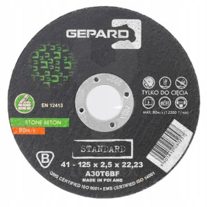 Tarcza Do Betonu 41 98c 125x2,5x22,2 Gepard Standa