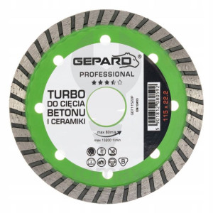 Tarcza diamentowa turbo 115 PROFESSIONAL GEPARD