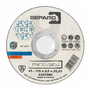 Tarcza Do Metalu 41 95a 115x2.5x22 Gepard Professi