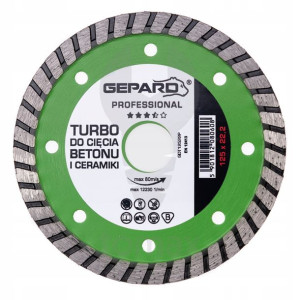 Tarcza diamentowa turbo 125 PROFESSIONAL GEPARD