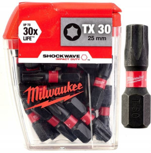 Bit Shockwave Bity Cd Tx30/25mm (25szt) Milwaukee