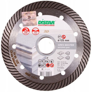 Tarcza Diamentowa Turbo 125mm Gres Master Distar