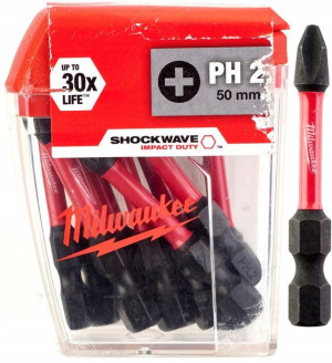 Bit Shockwave Bity Cd Ph2 50mm 10szt Milwaukee