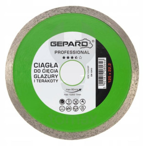 Tarcza diamentowa ciągła 125mm PROFESSIONAL GEPARD