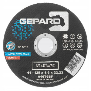 Tarcza Do Metalu 41 95a 125x1,6x22 Gepard Standard